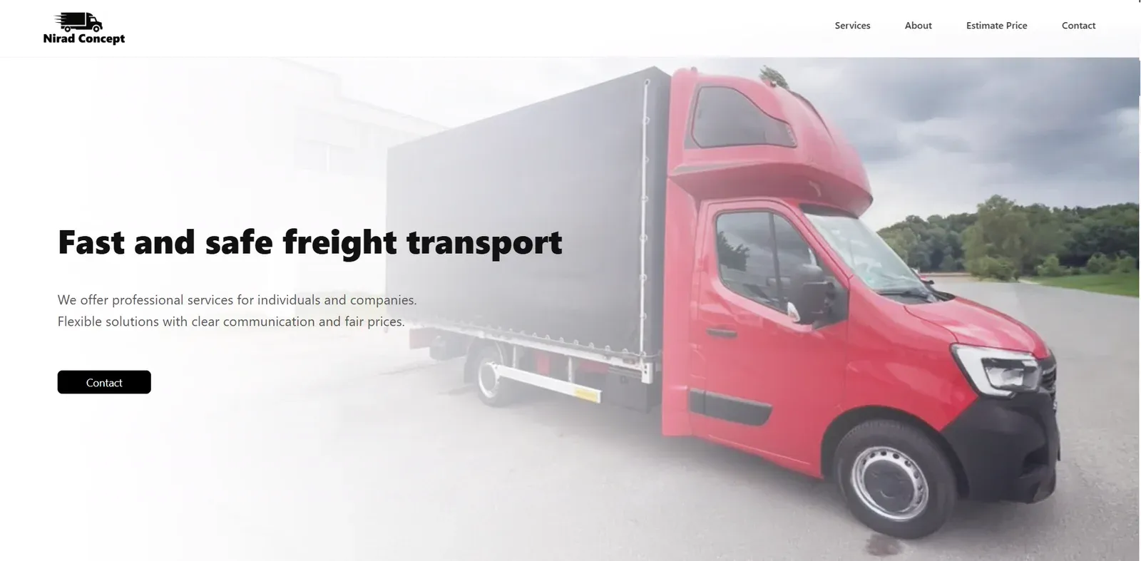 Startseite des Konzepts Nirad Concept